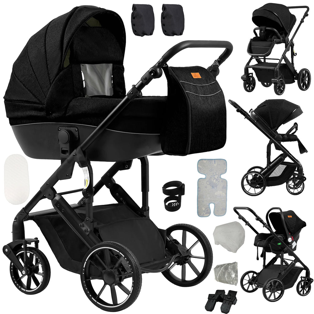 Luxus 3-in-1 Kinderwagen für Neugeborene – Leichter Kinderwagen