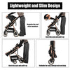 3-in-1 Kinderwagen, Sportwagen mit verstellbarem Schiebebügel, umkehrbarem Sitz und leichtem, faltbarem Rahmen