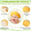 Faltbare Babybadewanne mit Badesitz, Thermometer, Duschkappe & Bürste – Für Neugeborene & Kleinkinder (0–36 Monate)