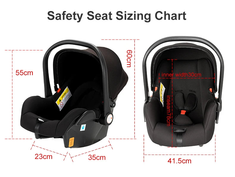 Baby Kinderwagen, Hochlandschafts-Kinderwagen mit Babywanne, Wasserabweisender Kinderwagen.