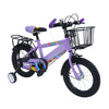 14 Zoll Kinderfahrrad mit verstellbarem Sitz, Stützrädern, Korb & Rücksitz, bis 50 kg belastbar, für Kinder 3–5 Jahre
