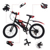 20" Kinder-Mountainbike – Unisex, mit Mehrgang-Schaltung, Doppel-V-Bremse und verstellbarem Sattel