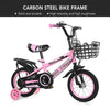 14-Zoll Kinderfahrrad mit verstellbarer Sitzhöhe und abnehmbarem Korb – Für Jungen und Mädchen von 2 bis 7 Jahren