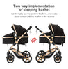 Baby Kinderwagen, Hochlandschafts-Kinderwagen mit Babywanne, Wasserabweisender Kinderwagen.