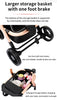 PU leder - Leichter 3-in-1 Kinderwagen – Babywagen mit PU-Rädern, faltbar & vielseitig nutzbar ab Geburt
