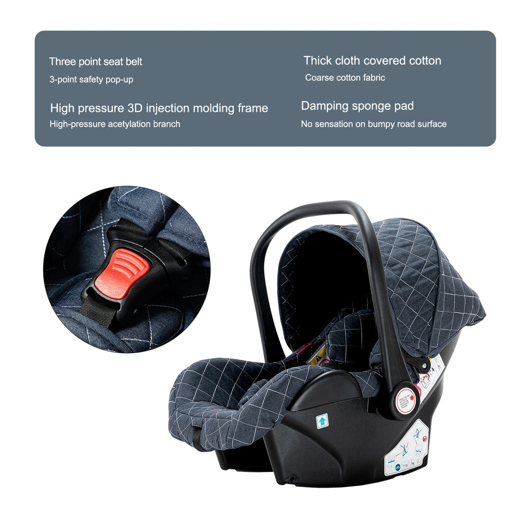 Kinderwagen 3-in-1 – Leicht, Faltbar & Komfortabel