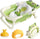 Faltbare Babybadewanne mit Badesitz, Thermometer, Duschkappe & Bürste – Für Neugeborene & Kleinkinder (0–36 Monate)