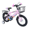 14 Zoll Kinderfahrrad mit verstellbarem Sitz, Stützrädern, Korb & Rücksitz, bis 50 kg belastbar, für Kinder 3–5 Jahre