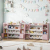 Kinderregal mit Spielzeugboxen – 8 Aufbewahrungsboxen & 9 Fächer