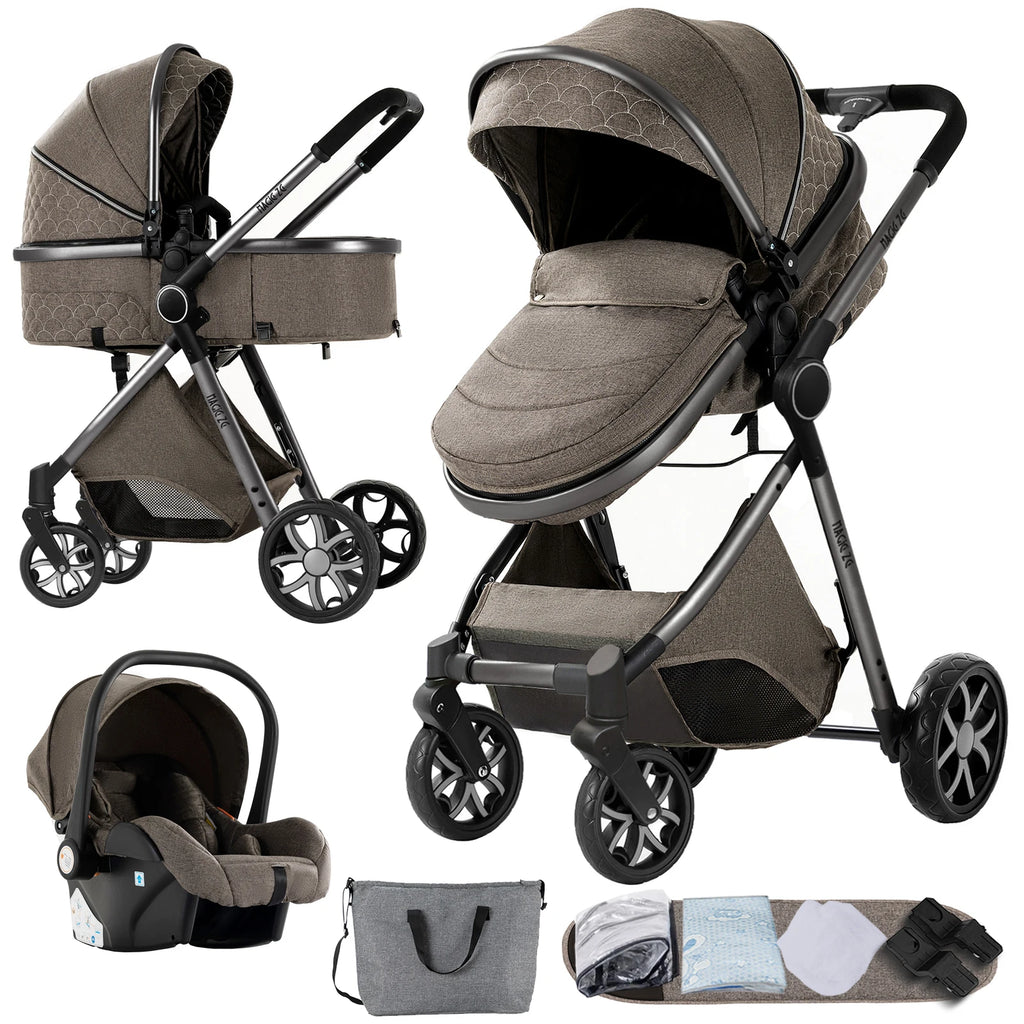 Kinderwagen 3-in-1 – Leicht, Faltbar & Komfortabel