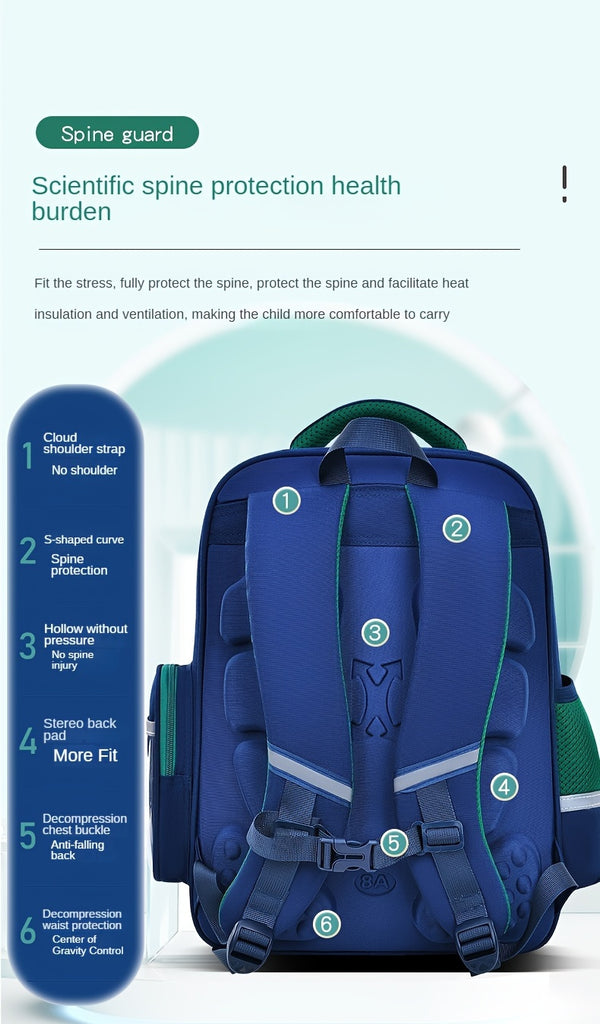 Leichter Schulrucksack mit Astronautenmotiv – Unisex für Kinder & Jugendliche