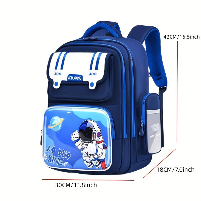 Leichter Schulrucksack mit Astronautenmotiv – Unisex für Kinder & Jugendliche