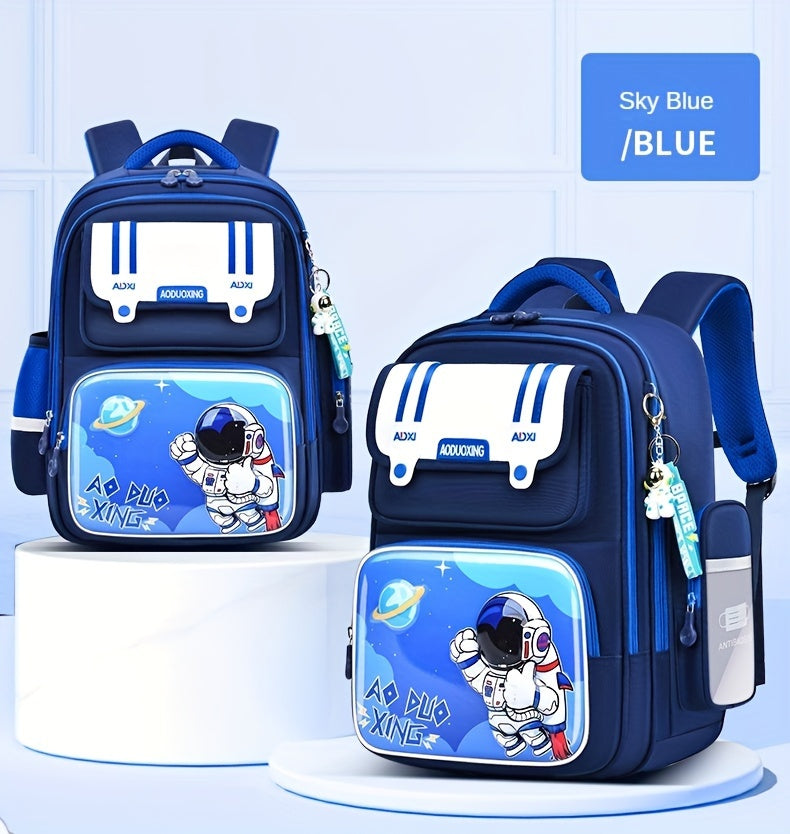 Leichter Schulrucksack mit Astronautenmotiv – Unisex für Kinder & Jugendliche