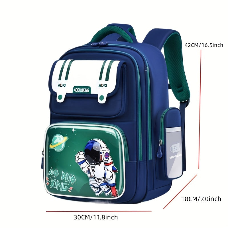 Leichter Schulrucksack mit Astronautenmotiv – Unisex für Kinder & Jugendliche