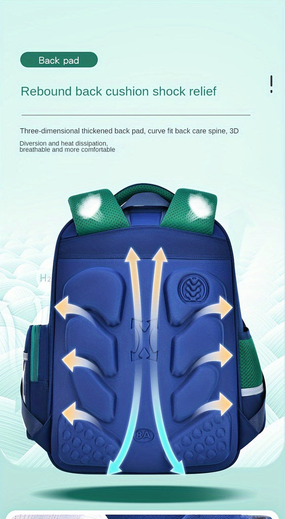 Leichter Schulrucksack mit Astronautenmotiv – Unisex für Kinder & Jugendliche